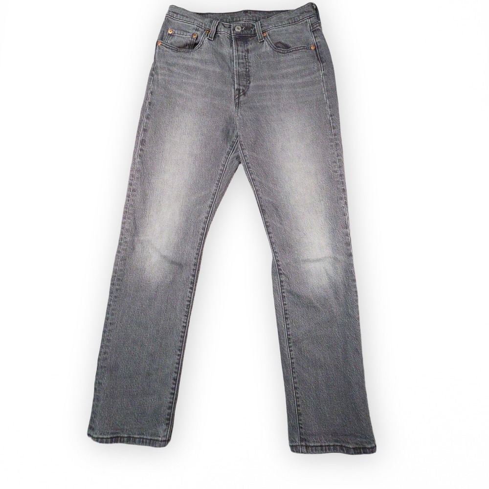 Levis 501 Jeans Womens 29 Gray Straight Leg Denim Grunge 90s Porcini Haze Metal
